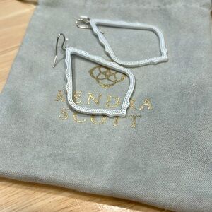 White Kendra Scott Sophee Earrings